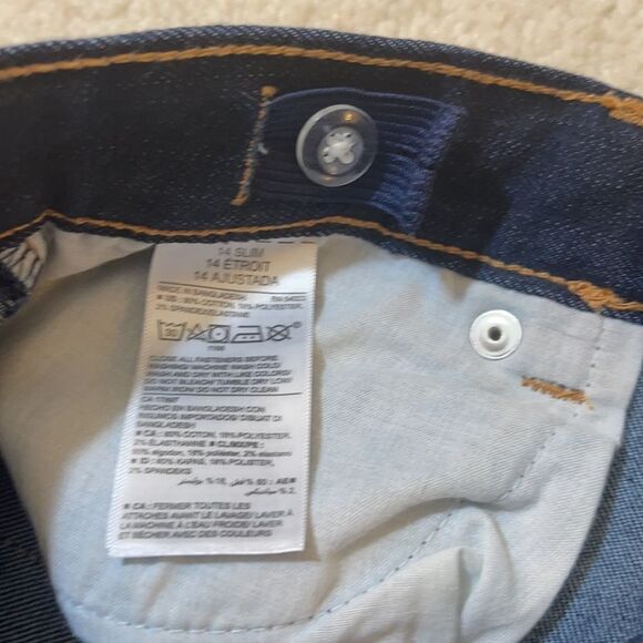 Old Navy dark straight leg high waist jeans 14 - Picture 9 of 13